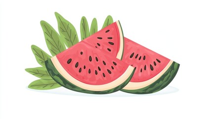 Fun Watermelon Illustration for Creative Projects