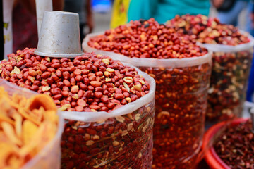 Salted peanuts for sale and ready to eat