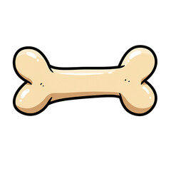 dog bone isolated on white background 