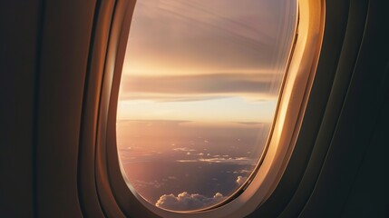 Captivating Aircraft Windows: Frames of Sky, Clouds, and Landscape Views from Commercial Jets, Featuring Oval Designs, Plexiglass Panes, and In-Flight Perspectives, Ideal for Travel Photography, Aviat