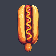 Very Delicious Hotdog design very cool
