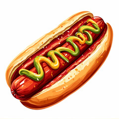 Very Delicious Hotdog design very cool