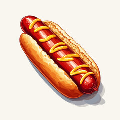 Very Delicious Hotdog design very cool