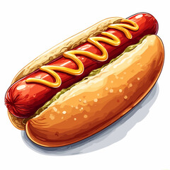 Very Delicious Hotdog design very cool