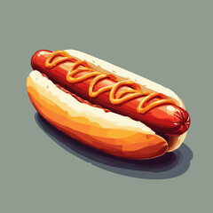 Very Delicious Hotdog design very cool