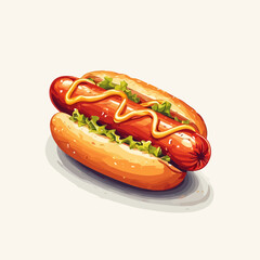 Very Delicious Hotdog design very cool