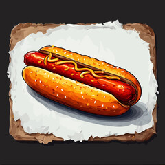 Very Delicious Hotdog design very cool