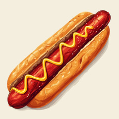 Very Delicious Hotdog design very cool