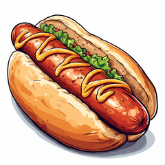Very Delicious Hotdog design very cool
