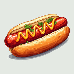 Very Delicious Hotdog design very cool