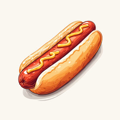 Very Delicious Hotdog design very cool