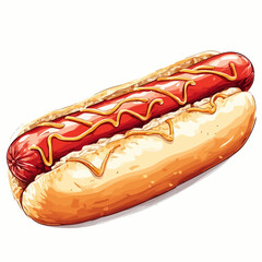 Very Delicious Hotdog design very cool