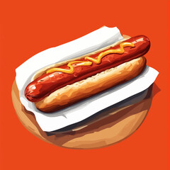 Very Delicious Hotdog design very cool