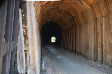Fototapeta premium Tunnel A on the George S. Mickelson Trail, South Dakota