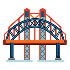 vector illustration of a bridge