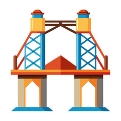 vector illustration of a bridge