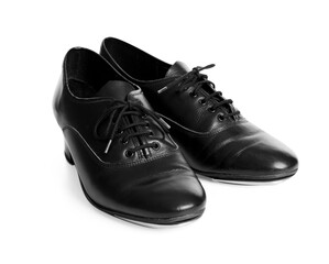 Pair of tap shoes isolated on white. Tap dance