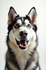 Happy Siberian Husky Portrait
