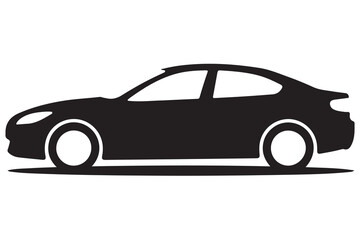 Bicycle silhouette icon isolated on white background
