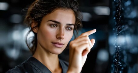 Female Electrician Programming Smart Building Controls