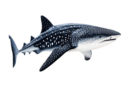 Shark on Transparent background, whale shark, Shark PNG Background, - Powered by Adobe