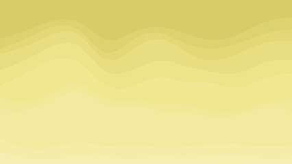This elegant abstract background showcases a smooth gradient of light yellow and gold tones with subtle wavy patterns.