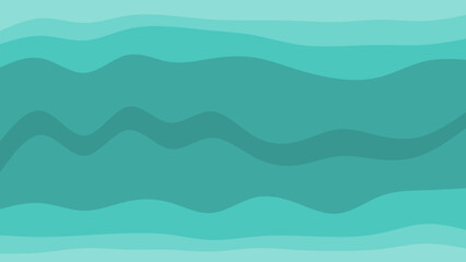 Abstract teal and turquoise wavy background, ideal for websites, presentations, and digital design projects needing a calming and modern aesthetic, evoking serenity and freshness.