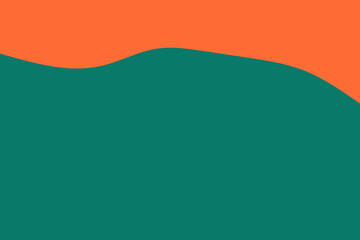 Abstract background with two organic shapes in teal and burnt orange, ideal for presentations, websites, and social media, offering a modern and minimalist aesthetic.