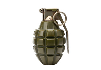 Fototapeta premium Green Pineapple Grenade PNG on Transparent Background