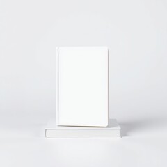 Realistic white book with a blank cover mock up of rotated book book mockup blank template isolated book professional presentation blank empty  creative composition versatile use  profession