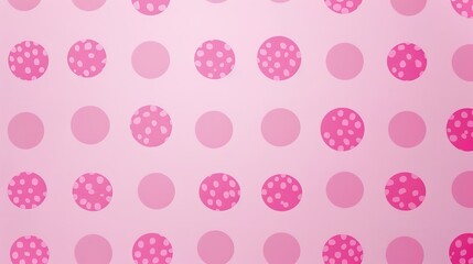 Playful Pink Polka Dot Backgrounds: Vibrant and Soft Pink Dots in Various Sizes, Spaced Evenly or Artistically Scattered, Perfect for Party Invitations, Baby Shower Decor, Fashion Graphics, and Cute D