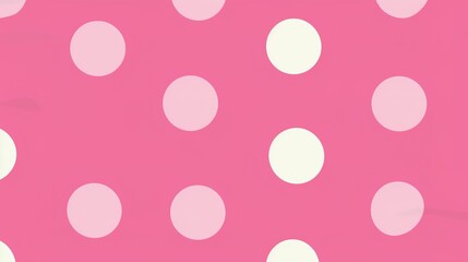 Playful Pink Polka Dot Backgrounds: Vibrant and Soft Pink Dots in Various Sizes, Spaced Evenly or Artistically Scattered, Perfect for Party Invitations, Baby Shower Decor, Fashion Graphics, and Cute D
