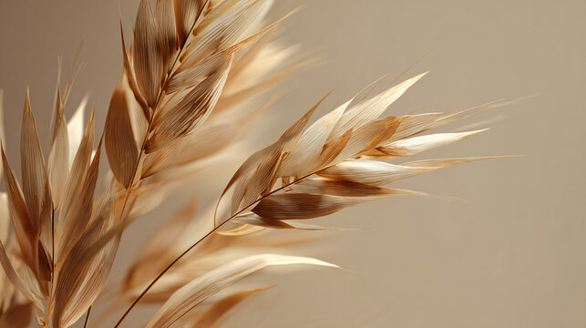 Golden Wheat Ears Close - Up