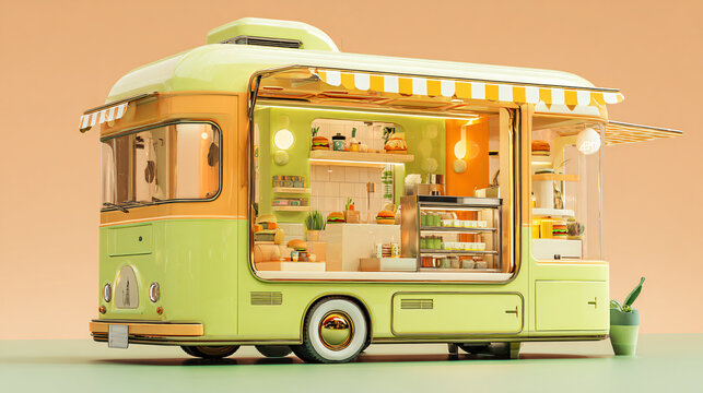 Burger Truck: Cute Mini Food Vehicle