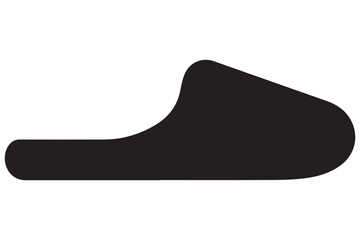 Flip flops vector  minimalist slipper silhouette
