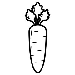 vector illustration of carrot 