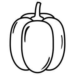 vector illustration of a red pepper