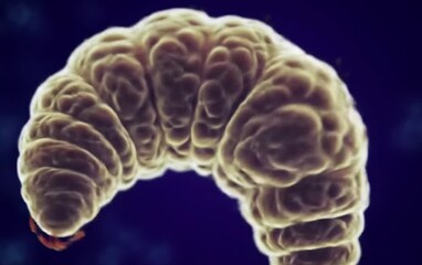 Microscopic Roundworm Animation: Twisting and Morphing into Ascariasis Insights