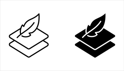 Soft icon set. Thin line icon for website design and development, vector illustration on white background