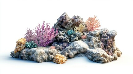 Colorful artificial coral reef decoration