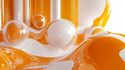 Abstract 3d render, modern background, graphic design