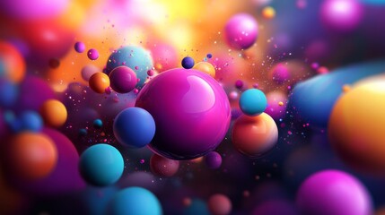 Abstract 3d render, modern background, graphic design