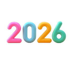 Number 2026, mixed colors