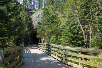 Bridge on the George S. Mickelson trail, South Dakota