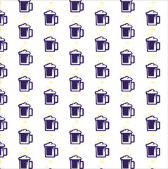 Bar and restaurant seamless pattern
