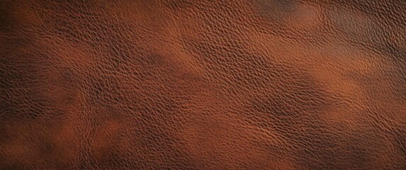 close-up view of worn brown leather texture with fine natural wrinkles and grain patterns