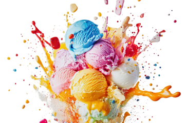 Object, ice cream cone, cloudscape, sky, ice cream, snacks, summer, heat wave