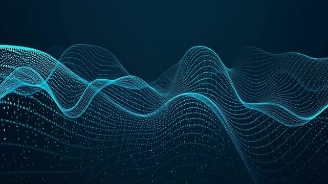 Abstract 3d rendering futuristic dots and lines. computer geometric digital connection structure. Visual information complexity. Intricate data threads plot. Intelligence artificial