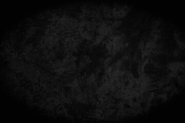 Close up retro plain dark black cement concrete wall background texture for show or advertise or promote product and content on display. Color old concrete wall design vintage grunge element blank.