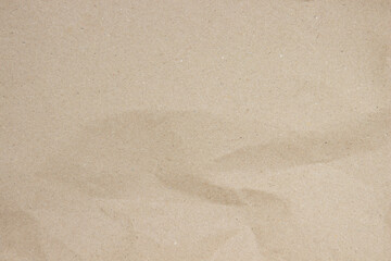 Old paper vintage texture surface for background. Recycle pale brown paper crumpled texture, Cream color recycled kraft paper texture blank with copy space for text.